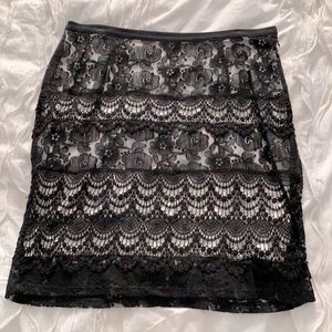 Jacob Lace Overlay Skirt